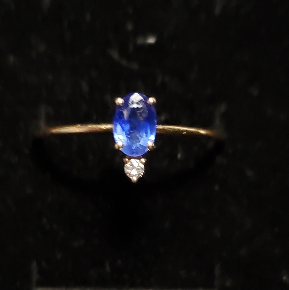 14K Gold Sapphire/Diamond Ring, 10 - Picture 2 of 14
